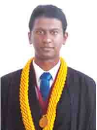 Mr. Tharindu Perera — 2nd Class Upper winner, Matrix Institute of Information Technology graduate